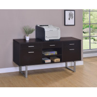 Coaster Furniture 801522 Glavan 5-drawer Credenza with Adjustable Shelf Cappuccino